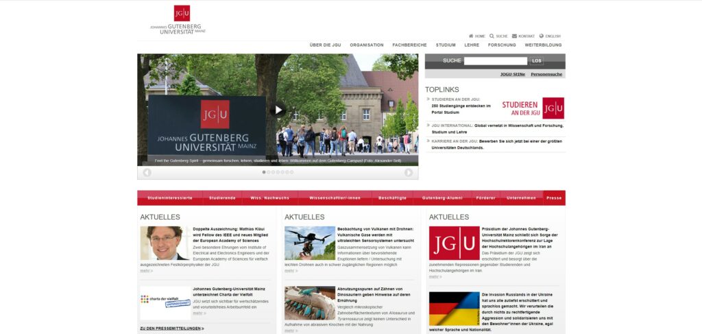 Johannes Gutenberg Universität Mainz