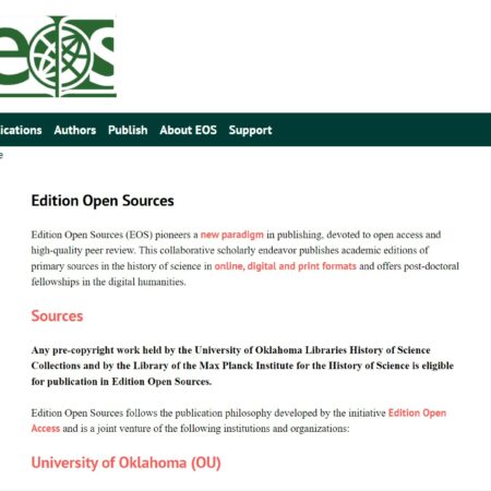 Neue Publikationsplattform „Edition Open Sources“